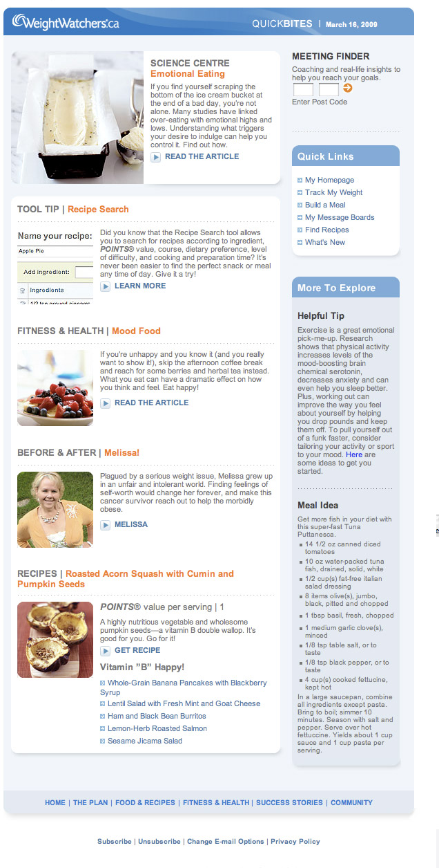 WeightWatchers.ca - Food for Your Mood
